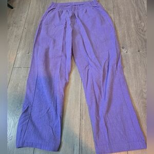 Haband Women's Wide Leg Pants in Lavender